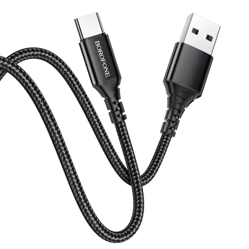 Borofone BX54 Ultra Bright USB - USB Type-C kábel 2.4A 1m fekete - 1