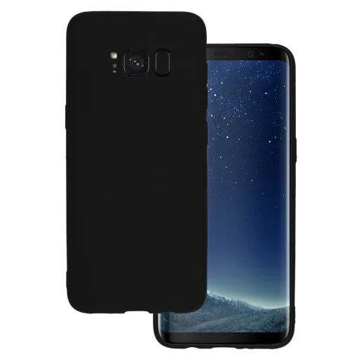 Samsung Galaxy S8 TPU gél flexibilis tok matt fekete - 1