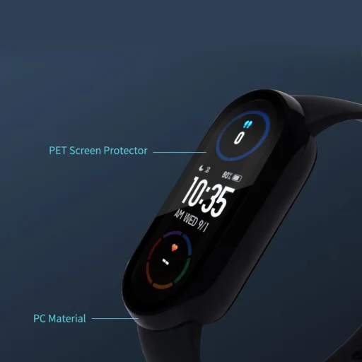 Xiaomi Mi Band 3 / 4 / 5 / 6 / 6 NFC Tech-Protect Defense360 tok és üvegfólia fekete - 5