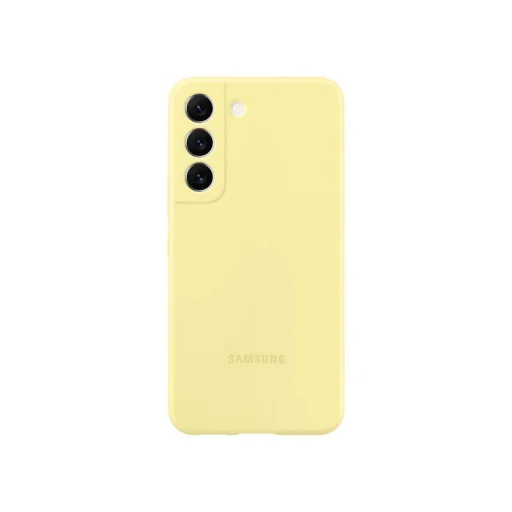 Samsung Galaxy S22 Plus Gyári Szilikon tok citromsárga (EF-PS906TYE) - 1