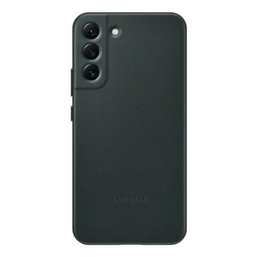 Samsung Galaxy S22 Plus EF-VS906LGE gyári bőr tok zöld - 1