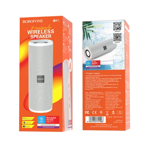 Borofone Beyond BR1 Vezeték nélküli bluetooth hangszóró szürke - 5