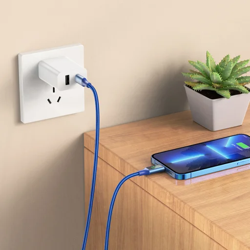 Borofone BU32 Exclusive USB Type-C - Lightning kábel PD 20W 1,2m kék - 2