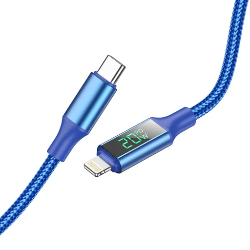 Borofone BU32 Exclusive USB Type-C - Lightning kábel PD 20W 1,2m kék - 1