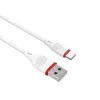 Borofone BX17 Enjoy USB - USB Type-C kábel 2A 1m fehér thumbnail