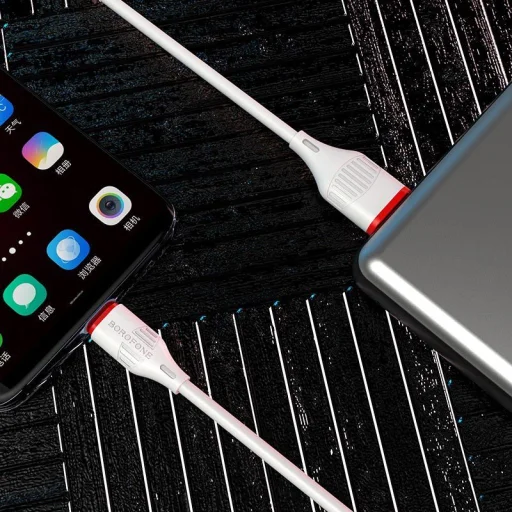 Borofone BX17 Enjoy USB - USB Type-C kábel 2A 1m fehér - 4