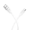 Borofone BX19 Benefit USB - Micro USB kábel 2.4A 1m fehér thumbnail
