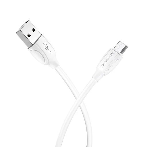 Borofone BX19 Benefit USB - Micro USB kábel 2.4A 1m fehér - 5