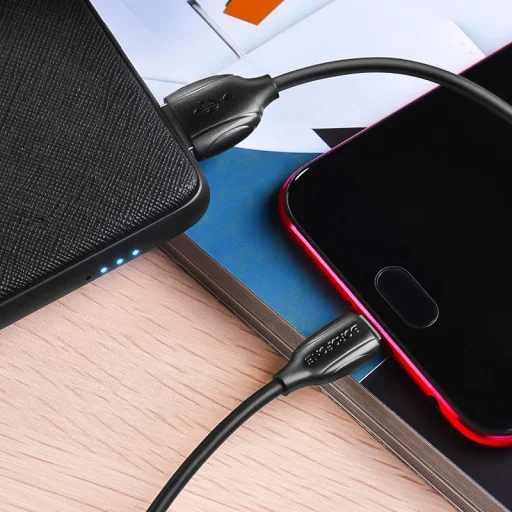 Borofone BX19 Benefit USB - Micro USB kábel 2.4A 1m fekete - 3