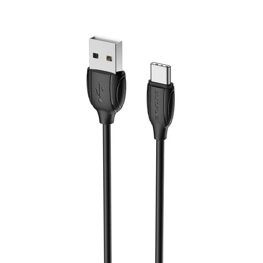 Borofone BX19 Benefit USB - USB Type-C kábel 3A 1m fekete - 1