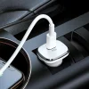 Borofone BZ12B Lasting Power USB Autós töltő QC 3.0 18W 3A + USB Type-C - Lightning kábel fehér thumbnail