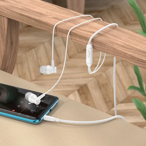 Borofone Talent BM67 fülhallgató mikrofonnal fehér - 3