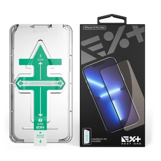 iPhone 13 Pro Max/14 Plus Next One Screen Protector All-rounder kijelzővédő üvegfólia fekete kerettel (IPH-6.7-2021-ALR) - 7