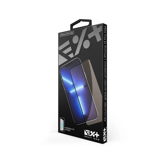 iPhone 13 Pro Max/14 Plus Next One Screen Protector All-rounder kijelzővédő üvegfólia fekete kerettel (IPH-6.7-2021-ALR) - 2