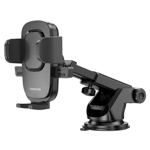 Borofone BH60 Dainty Univerzális autós telefontartó műszerfalra vagy szélvédőre fekete - 4