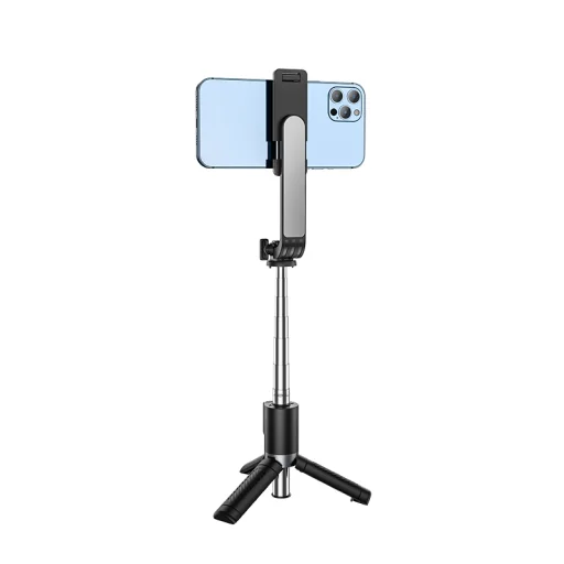 Borofone BY9 Streamer Selfie bot és tripod bluetooth távirányítóval fekete - 5