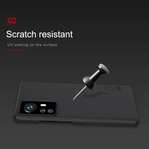 Xiaomi 12 Nillkin Super Frosted Pro tok fekete - 4