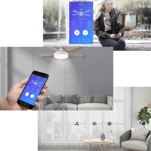 Sonoff iFan04-H ventilátorvezérlő integrált lámpa vezérléssel fehér - 4