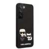 Samsung Galaxy S22 Plus Karl Lagerfeld KLHCS22MSSKCK Karl Choupette Liquid Silicone tok fekete