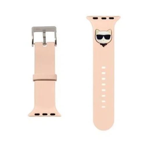 Apple Watch 38/40/41 mm Karl Lagerfeld Choupette Head óraszíj rózsaszín - 1