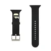 Apple Watch 42/44/45 mm Karl Lagerfeld Karl Head óraszíj fekete (KLAWLSLKK)