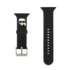 Apple Watch 42/44/45 mm Karl Lagerfeld Karl Head óraszíj fekete (KLAWLSLKK)