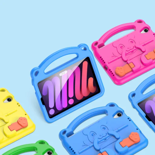 Apple iPad mini 6 2021 Dux Ducis Panda Szilikon tok gyerekeknek sárga - 13