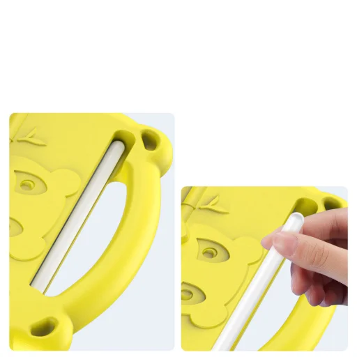 Apple iPad mini 6 2021 Dux Ducis Panda Szilikon tok gyerekeknek sárga - 2