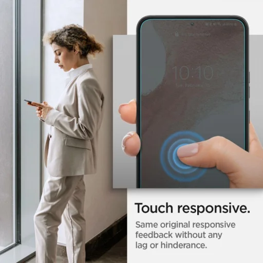 Samsung Galaxy S22 Spigen Glas.TR EZ Fit 2x kijelzővédő üvegfólia - 4