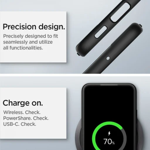 Samsung Galaxy S22 Plus Spigen Ultra Hybrid tok matt fekete - 5