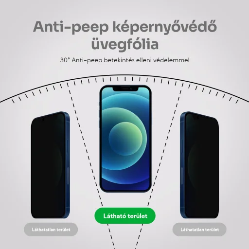 Samsung Galaxy S23+ Plus Privacy kijelzővédő üvegfólia 0.33mm 9H Alphajack - 3