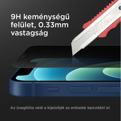 Samsung Galaxy S23+ Plus Privacy kijelzővédő üvegfólia 0.33mm 9H Alphajack - 5