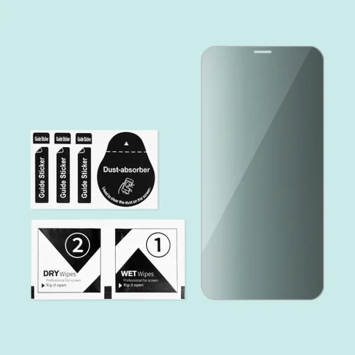 iPhone 13 Pro Max/14 Plus Privacy kijelzővédő üvegfólia 0.33mm 9H Alphajack - 6