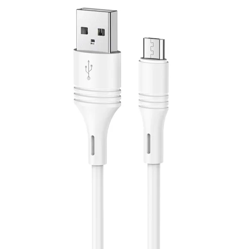 Borofone BX43 Cooljoy USB - micro USB 2.4A kábel 1m fehér - 1