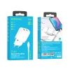 Borofone Aspiring DBN4 töltő adapter 2xUSB 2.4A + USB - micro USB töltő kábel fehér thumbnail