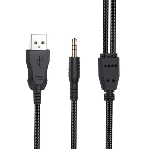 Borofone BO103 Surpass Vezetékes Gamer fejhallgató mikrofonnal fekete - 9