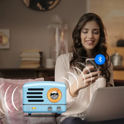 Muzen OTR Metal Bluetooth hangszóró és FM rádió kék - 2