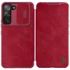 Samsung Galaxy S22 Nillkin Qin Pro bőr fliptok piros thumbnail