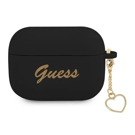 Guess Silicone Charm GUAPLSCHSK AirPods Pro 1/2 tok fekete - 1