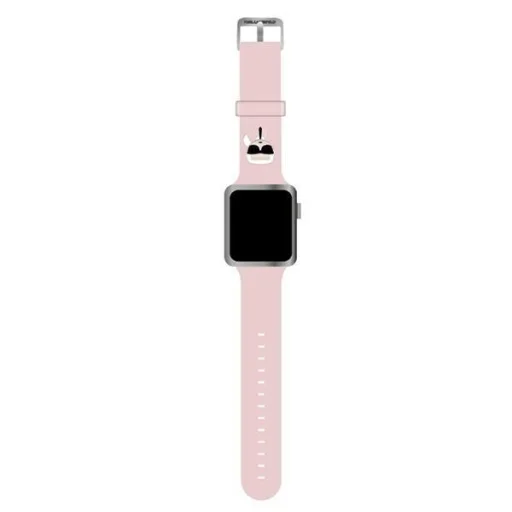 Apple Watch 38/ 40/ 41mm Karl Lagerfeld KLAWMSLKP Karl Head óraszíj pink (KLAWMSLKP) - 3