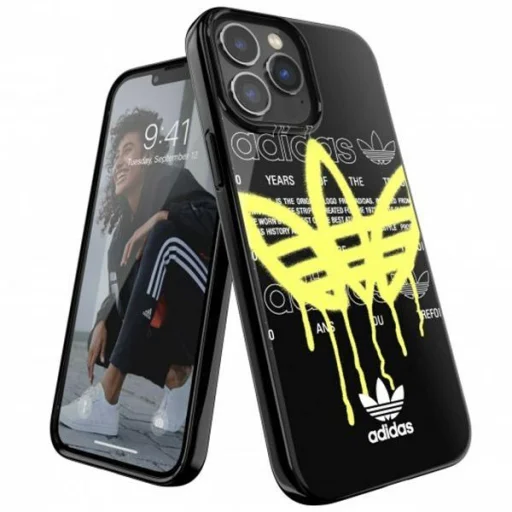 iPhone 13 Pro Max Adidas Originals tok Summer Graffiti Fekete/ Citromsárga - 1