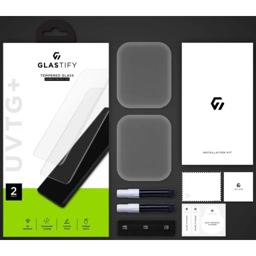 Apple Watch 7 (41mm) Glastify UVTG+ kijelzővédő üvegfólia 2db - 2