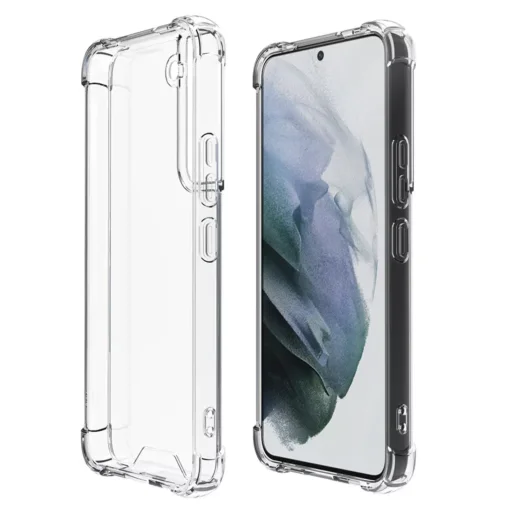 Samsung Galaxy S22 Ultra ütésálló átlátszó kemény TPU tok sarokvédelemmel Alphajack - 1