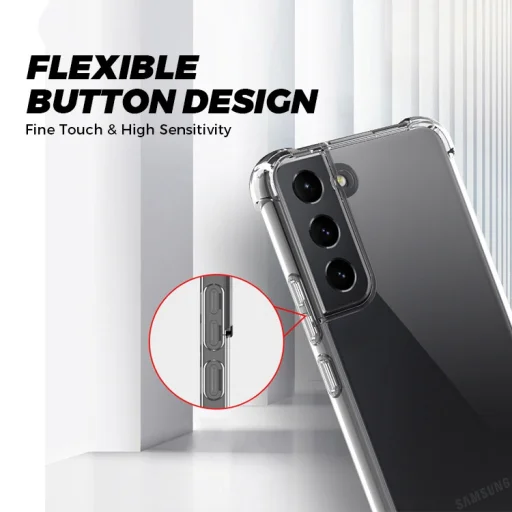 Samsung Galaxy S22 Ultra ütésálló átlátszó kemény TPU tok sarokvédelemmel Alphajack - 5