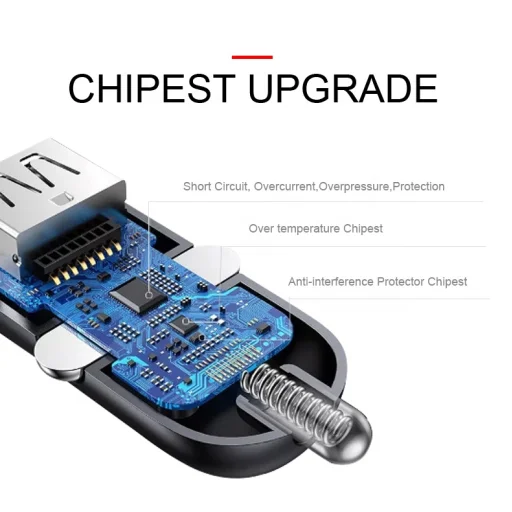 Univerzális szivargyújtós autós töltő 3xUSB 20W/35W fekete - 3