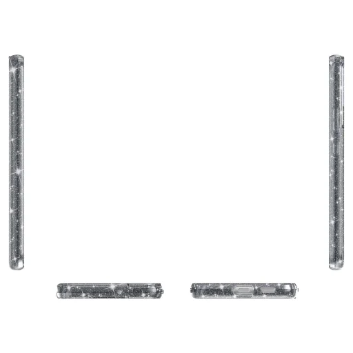 Samsung Galaxy S22 TPU áttetsző shining tok fekete Alphajack - 6