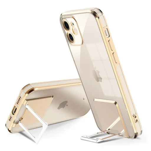 iPhone 13 Pro Max Tel Protect Kickstand Luxury tok támasztékkal arany - 1