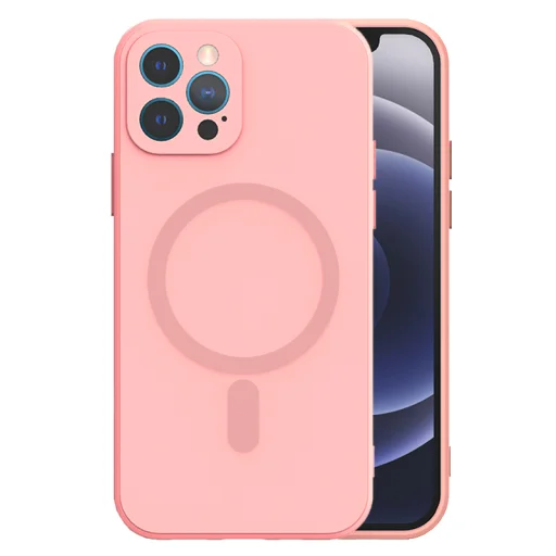 iPhone 12 Pro TEL PROTECT MagSilicone tok világos rózsaszín - 1