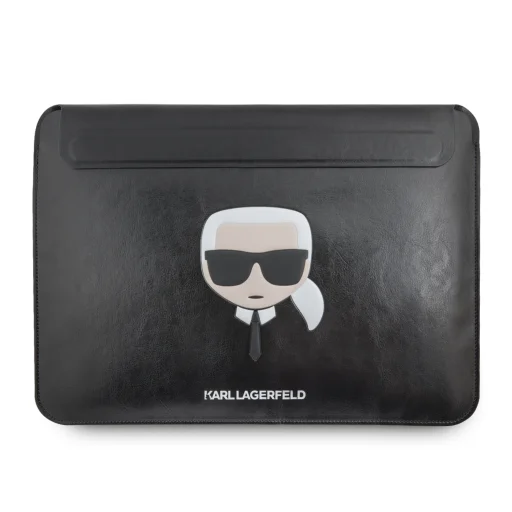 Macbook tok 16'' Karl Lagerfeld Head Embossed Sleeve fekete (KLCS16KHBK) - 1