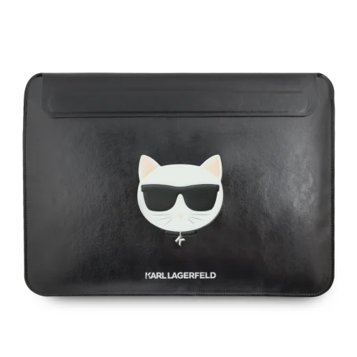 Macbook tok 13/ 14'' Karl Lagerfeld Choupette Head Embossed Sleeve fekete (KLCS14CHBK) - 1